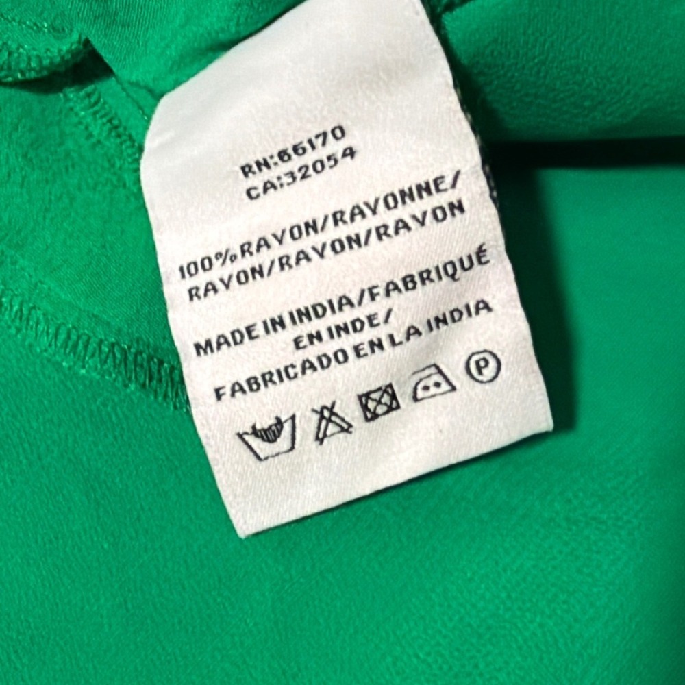 Maeve Anthropologie Green Pintuck Drop Waist Mini Dress Pockets Size 10 NEW - Picture 9 of 12